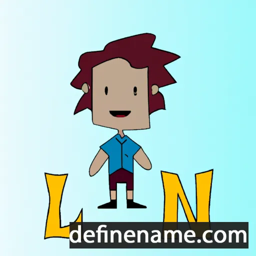 cartoon of the name Léón