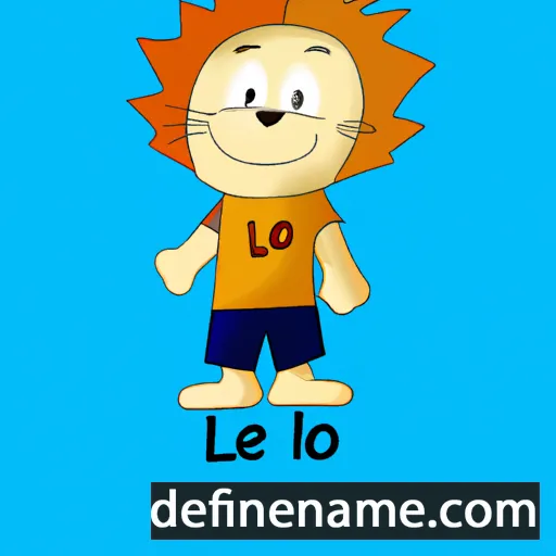 cartoon of the name Léo