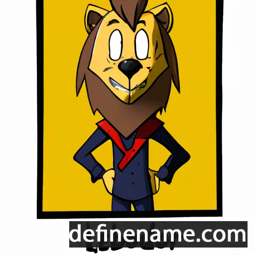 cartoon of the name Léobard