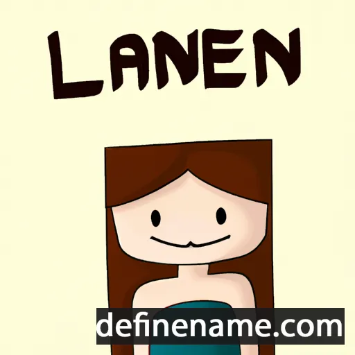 cartoon of the name Lèane