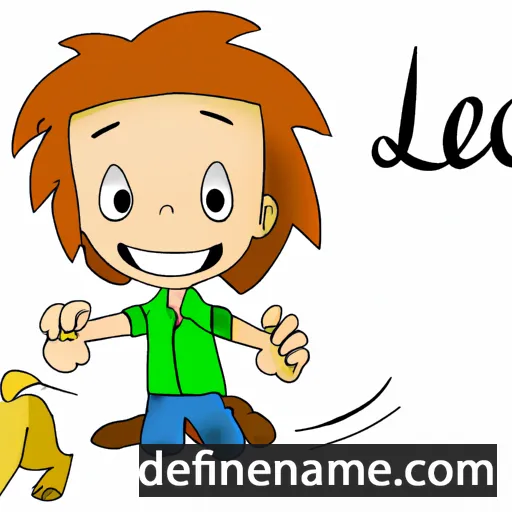 cartoon of the name Lèo