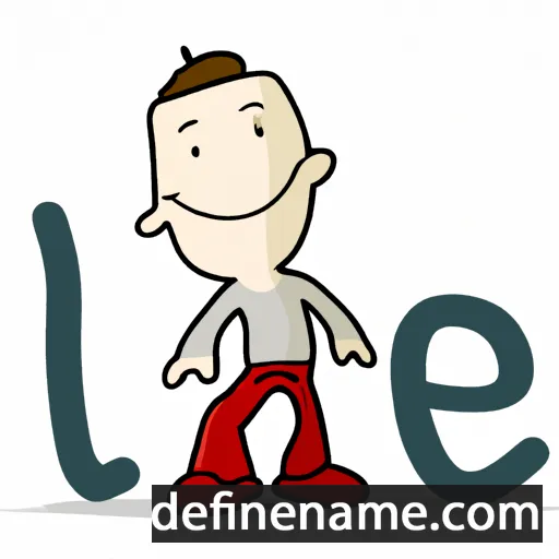 cartoon of the name Le