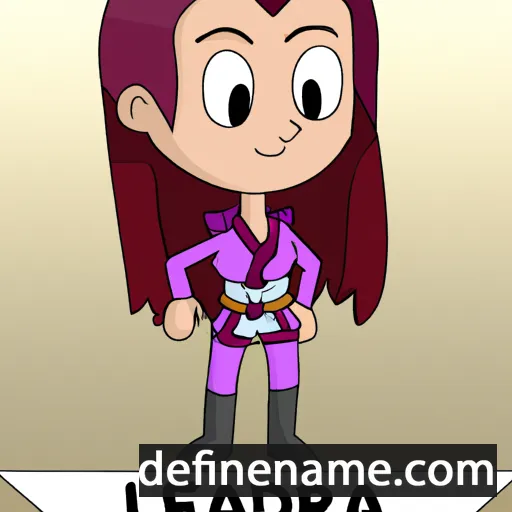 cartoon of the name Leadora