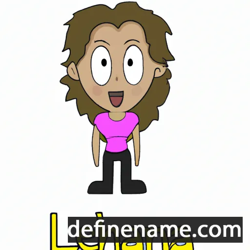 cartoon of the name Leahanna