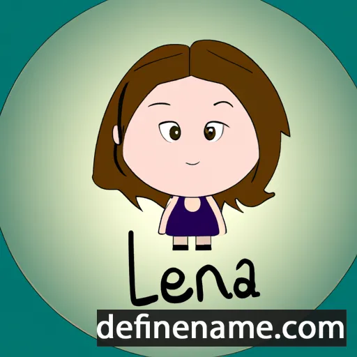 cartoon of the name Leana