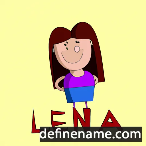 cartoon of the name Leana