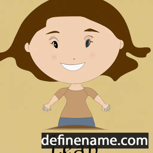 cartoon of the name Leana