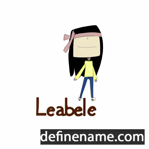 cartoon of the name Leanabel