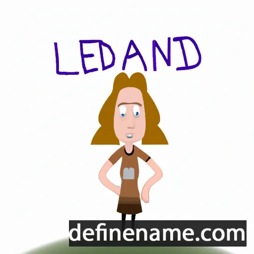 cartoon of the name Leanda