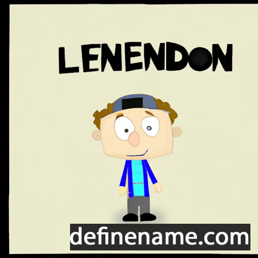 cartoon of the name Leanderson