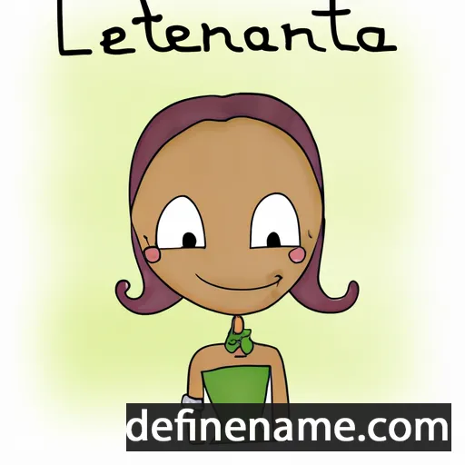 cartoon of the name Leanetta