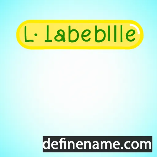 cartoon of the name Leannabelle