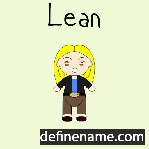 cartoon of the name Leannah