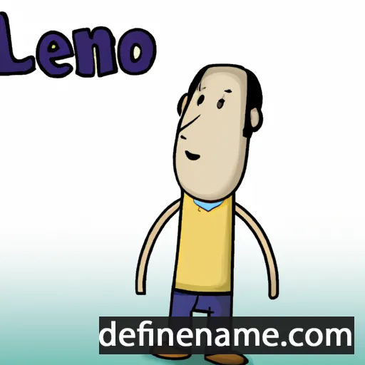 cartoon of the name Leano