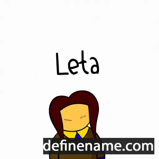 cartoon of the name Learta