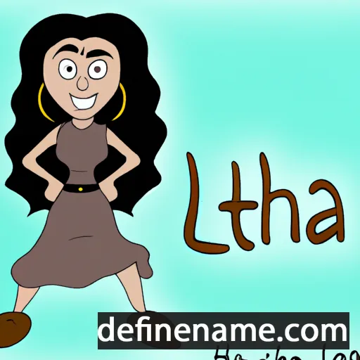 cartoon of the name Leatha