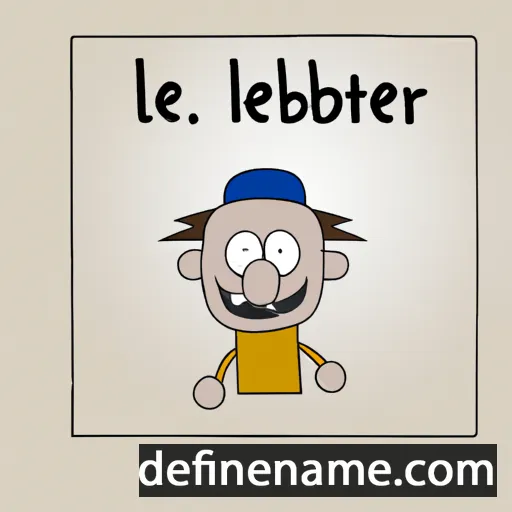 cartoon of the name Lebbert