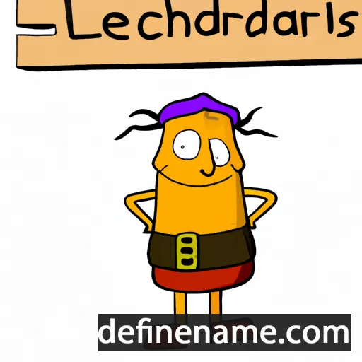 cartoon of the name Lechardus