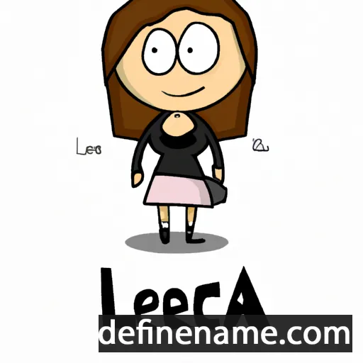 cartoon of the name Lecia