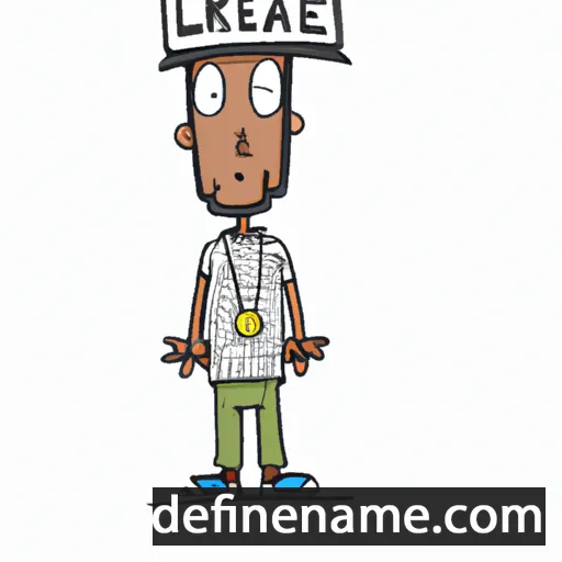 cartoon of the name Lecrae