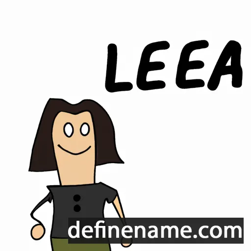 cartoon of the name Leea