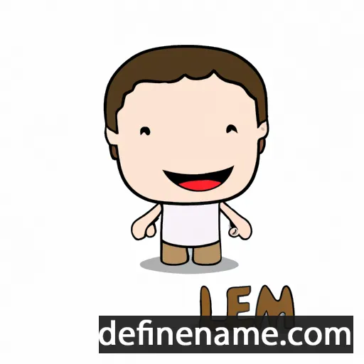 cartoon of the name Leeam