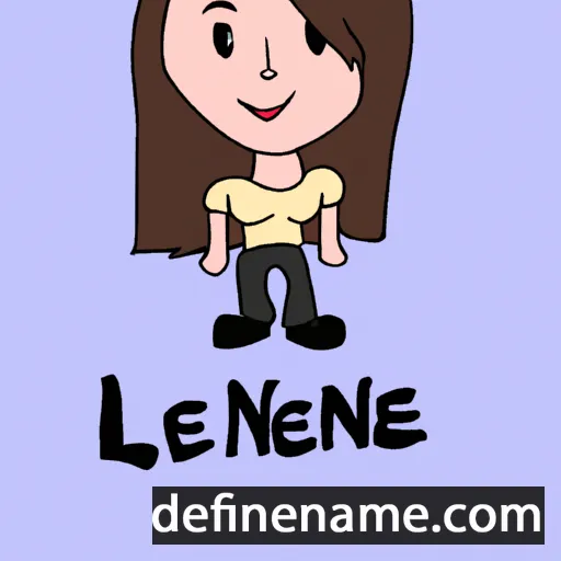 cartoon of the name Leeanne