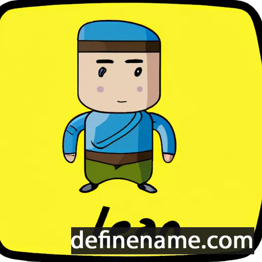 cartoon of the name Leeban