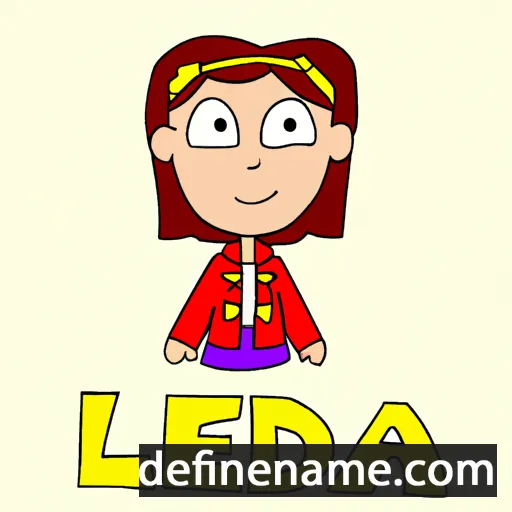 cartoon of the name Leeda