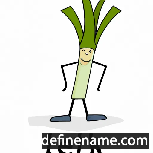 Leek cartoon