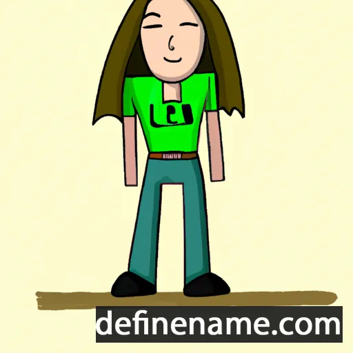 cartoon of the name Leen