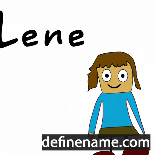 cartoon of the name Leenke