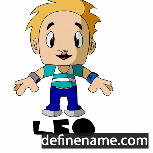 cartoon of the name Leeo