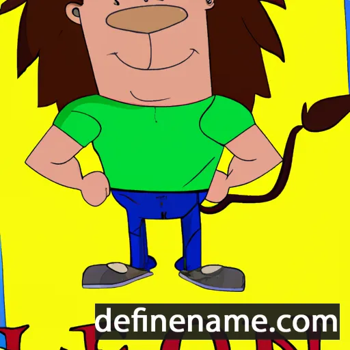 cartoon of the name Leeon