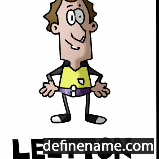 cartoon of the name Leeton