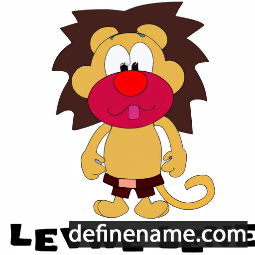 cartoon of the name Leeuwe