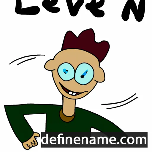 cartoon of the name Leevken