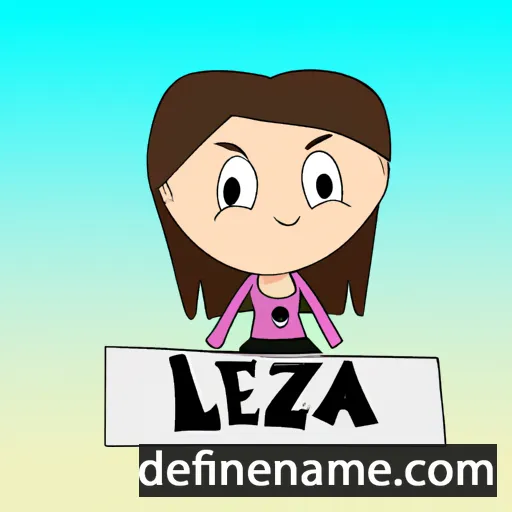 cartoon of the name Leeza