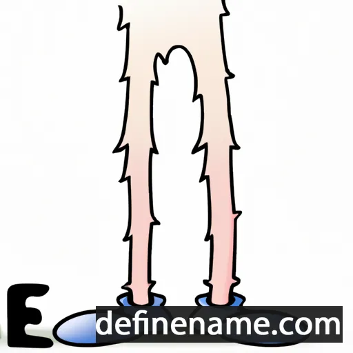 cartoon of the name Leg