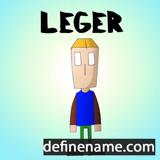 cartoon of the name Legerd