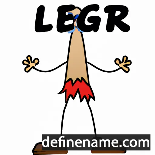 cartoon of the name Leggr