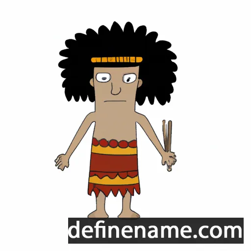 cartoon of the name Lehiwa