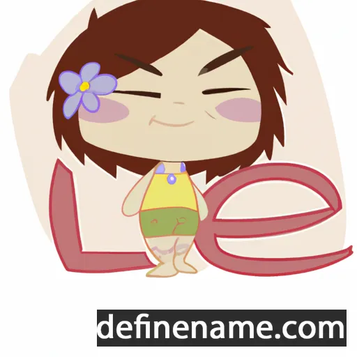 cartoon of the name Lei