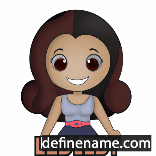 cartoon of the name Leidy