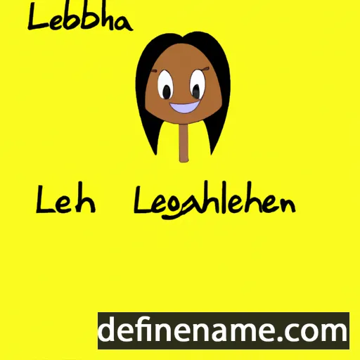 cartoon of the name Leighanabell