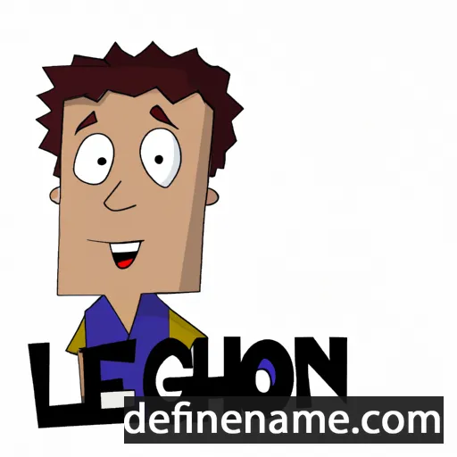 cartoon of the name Leighon