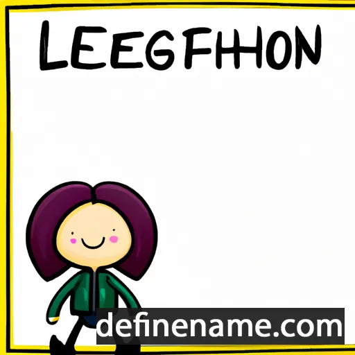 cartoon of the name Leighonne