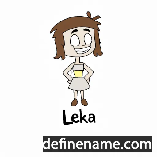 cartoon of the name Leikea