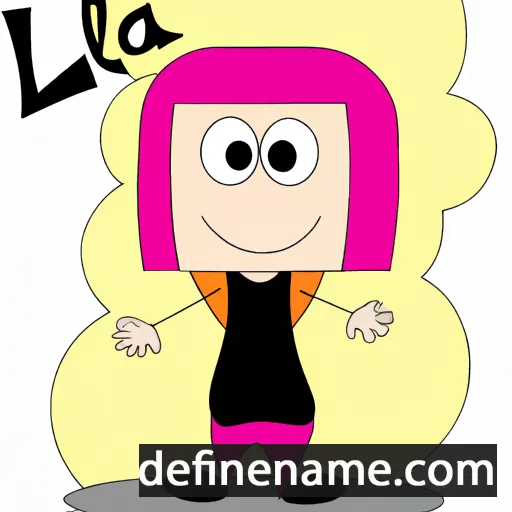 cartoon of the name Leila