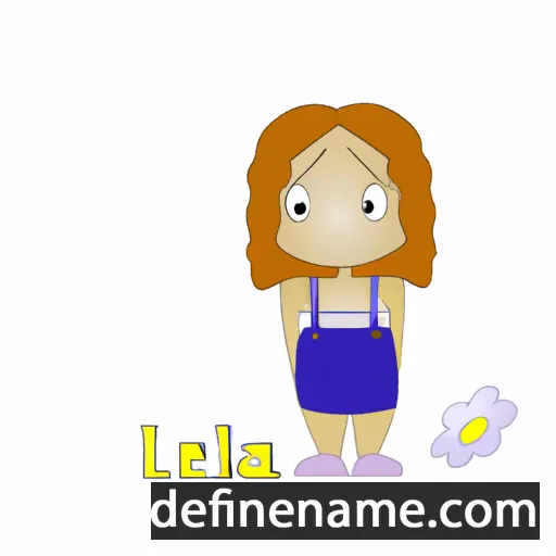 cartoon of the name Leila